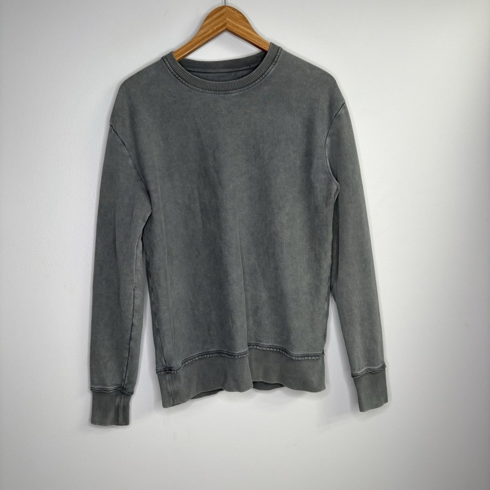 Drykorn For Beautiful People Mens Sweatshirt Small Gray Crewneck Pullover Cotton